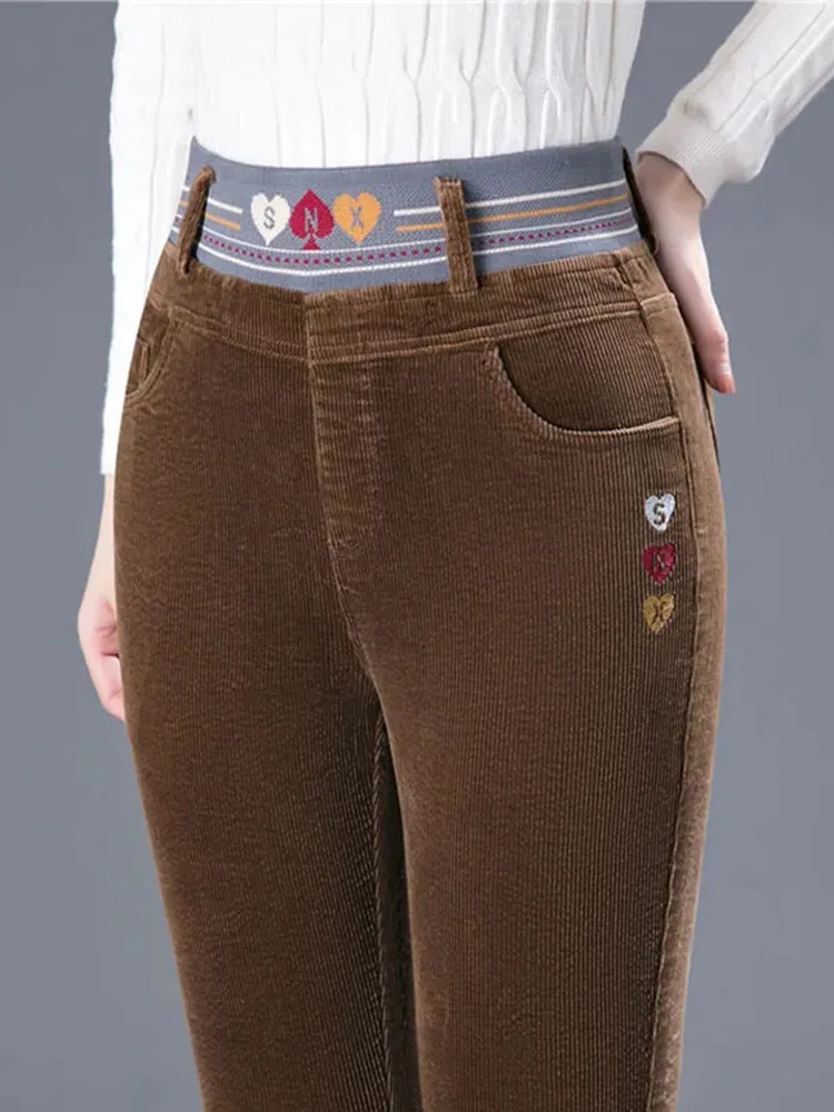 Inverno addensare peluche fode - Corduroy Pant Warm recensione e prezzo