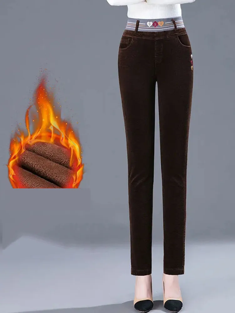 Inverno addensare peluche fode - Corduroy Pant Warm recensione e prezzo